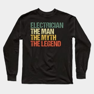 Electrician Journeyman Electrical Engineer Gifts Long Sleeve T-Shirt